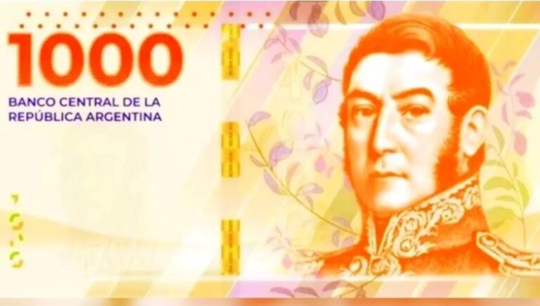 Empezó a circular el nuevo billete de 1000 cuáles son las medidas de