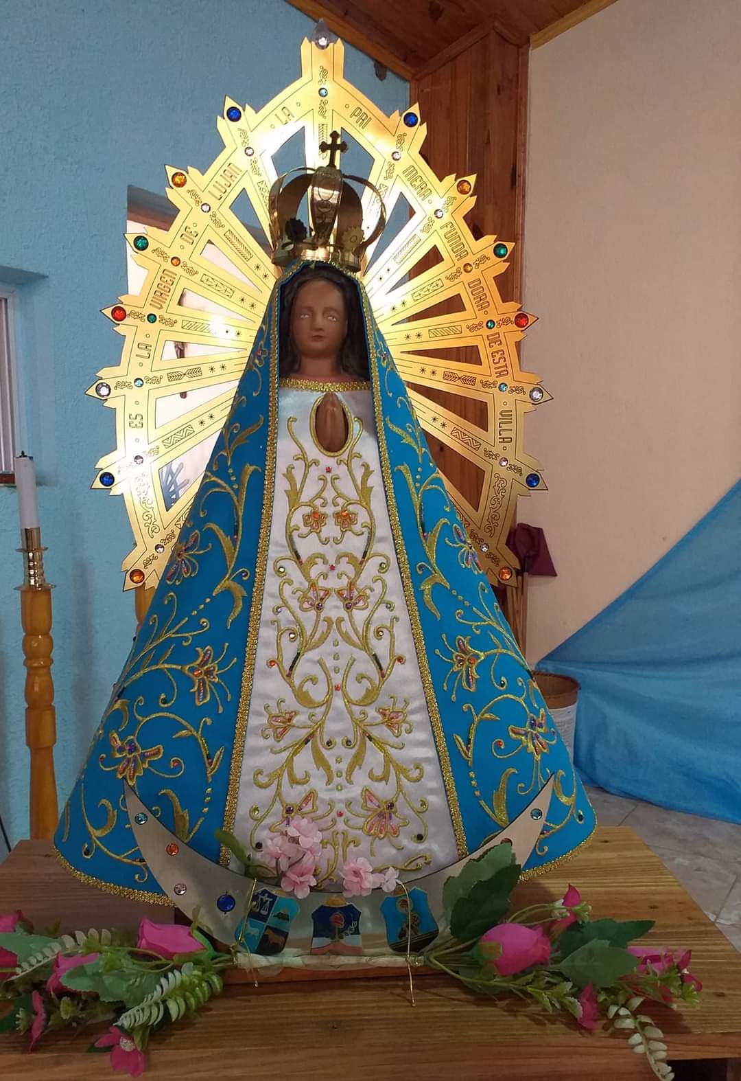 La Virgen de Luján inicia su peregrinación por la diócesis de Posadas con una parada en Radio Tupa Mbae