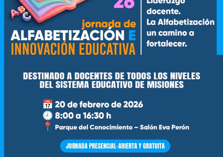 Docentes misioneros participarán en jornada sobre innovación y alfabetización