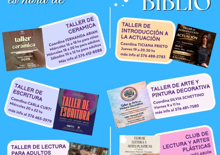 La Biblioteca Popular Posadas refuerza su rol comunitario con cine, talleres y espacios de encuentro