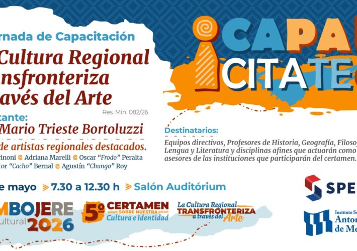 Jornada de Capacitación del Mbojere Cultural 2026 reunirá a destacados artistas regionales en el Montoya