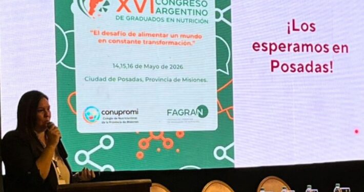 Posadas reunirá a especialistas de todo el país en el XVI Congreso Argentino de Graduados en Nutrición