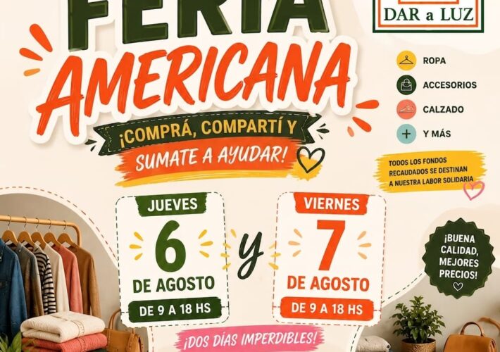Asociación Dar a Luz invita a una feria solidaria para sostener la asistencia a madres y recién nacidos